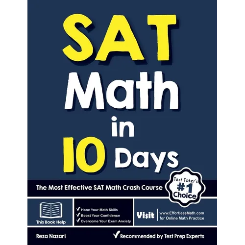 SAT Math in 10 Days: The Most Effective SAT Math Crash Course - Paperback