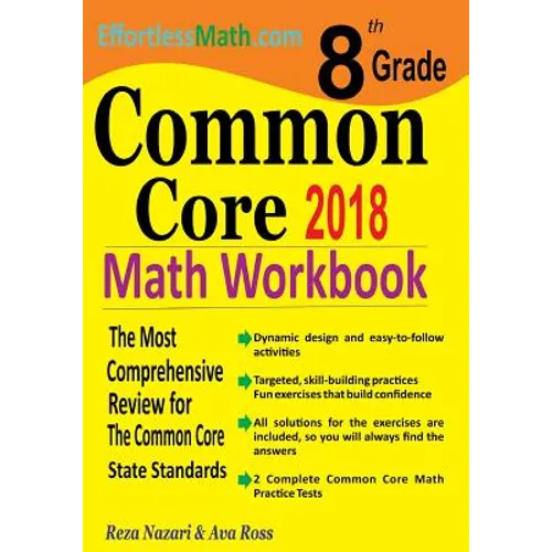 8th Grade Common Core Math Workbook: The Most Comprehensive Review for The Common Core State Standards - Paperback