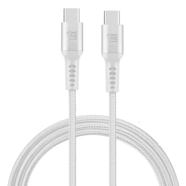 2-Pack: Nylon USB C to USB C Cable 6 Ft. 60W