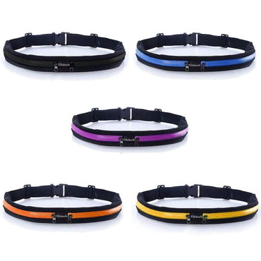 2-Pack: Slim Waist Pocket Running Belt