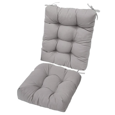 2-Piece Set: Rocking Chair Cushion with Non-Slip Ties Polyester Fiber Filling