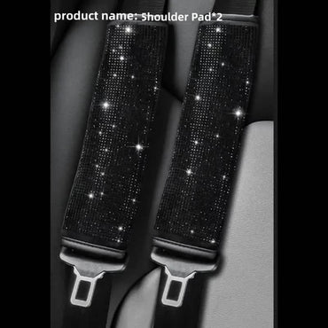 2-Pieces: Luxury Leather Seat Belt Protectors