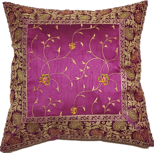 Jacquard Embroidered Design Patchwork Cushion Cover Home Accent