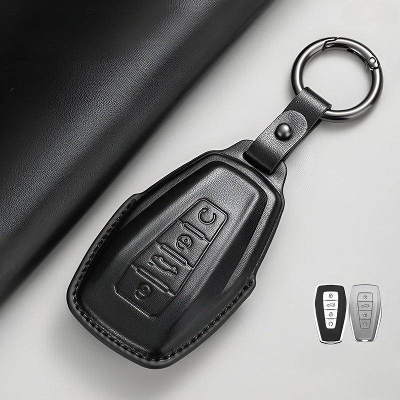 Leather Car Key Fob Cover for Geely