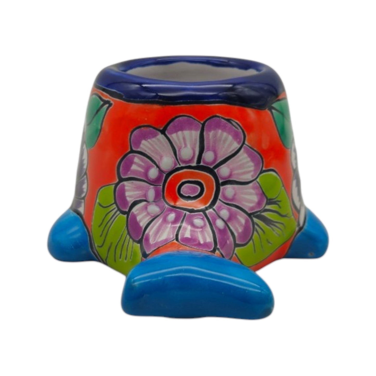 Small Talavera Whale Planter | Colorful Mexican Animal Pot