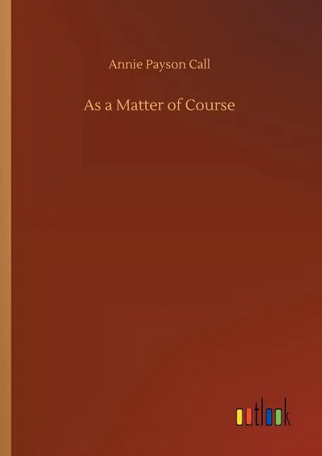 As a Matter of Course - Paperback