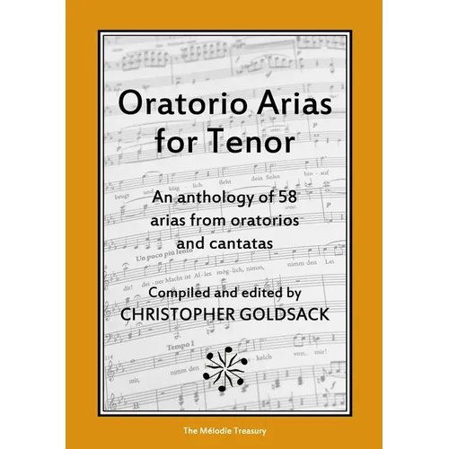Oratorio Arias for Tenor: An anthology of 58 arias from oratorios for tenor - Paperback