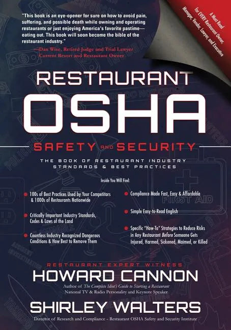 Restaurant OSHA Safety and Security: The Book of Restaurant Industry Standards & Best Practices - Paperback