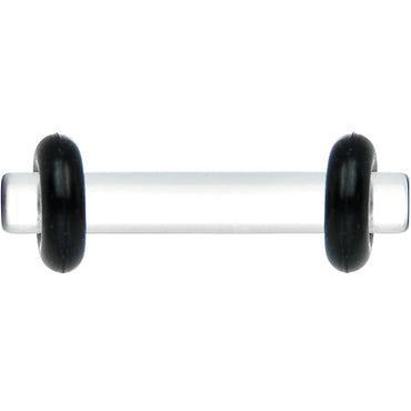 12G Clear Acrylic Plug Set of 2