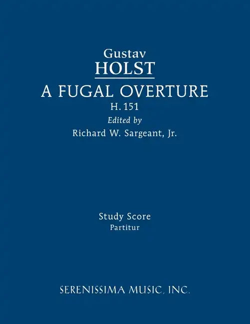 A Fugal Overture, H.151: Study score - Paperback