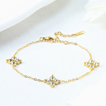 French Babys Breath Bracelet Necklace And Earrings Set