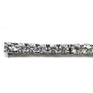 25 Ct Round Diamond Tennis Bracelet 14K Gold Lab Grown IGI Cert D-F VS