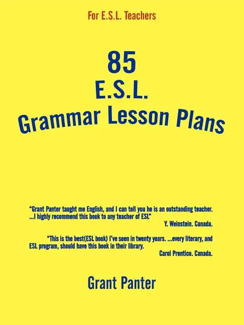 85 ESL Grammar Lesson Plans - Paperback