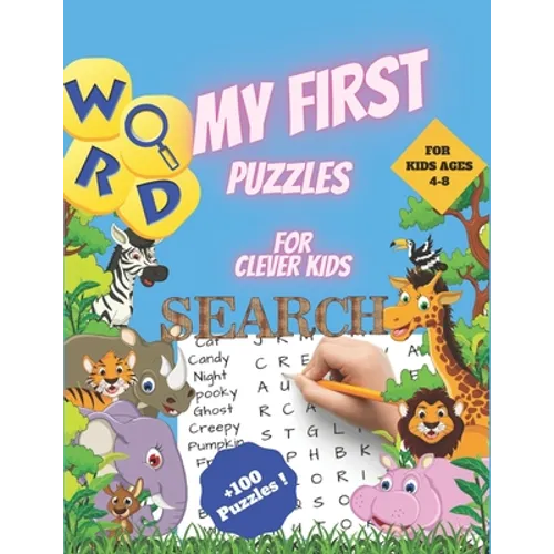 My First Word Search Puzzles for Clever Kids 4-8: First Kids Word Search Puzzle Book ages 4-6 & 6-8. Word for Word Wonder Words Activity for Children - Paperback