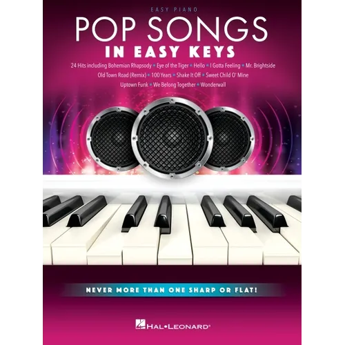 Pop Songs - In Easy Keys: 24 Hits Arranged with Never More Than One Sharp or Flat! - Paperback