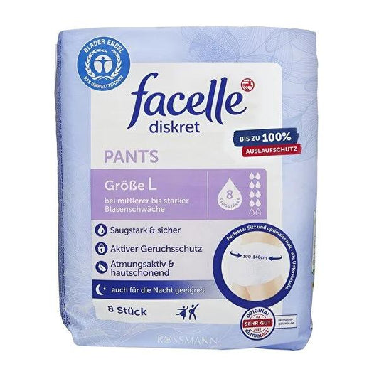 Facelle Adult Incontinence Underwear - Discreet, High Absorbency, Comfortable Protection for Bladder Weakness - Comfort-Dry Technology, Soft & Breathable