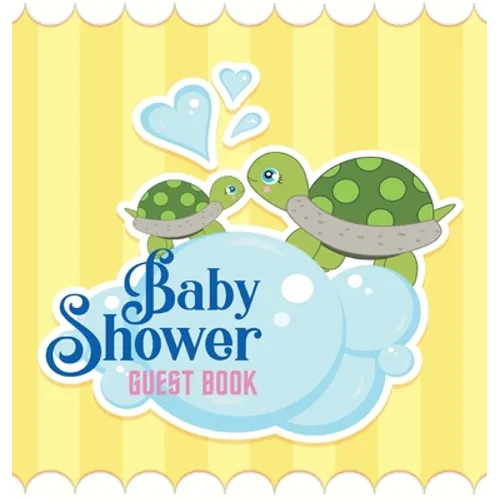 Baby Shower Guest Book: Ocean Turtle Boy Theme, Wishes for Baby and Advice for Parents, Personalized with Space for Guests to Sign In and Leave Addres - Hardcover