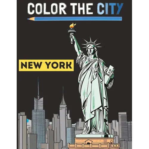 New York City Adult Coloring Book - Paperback