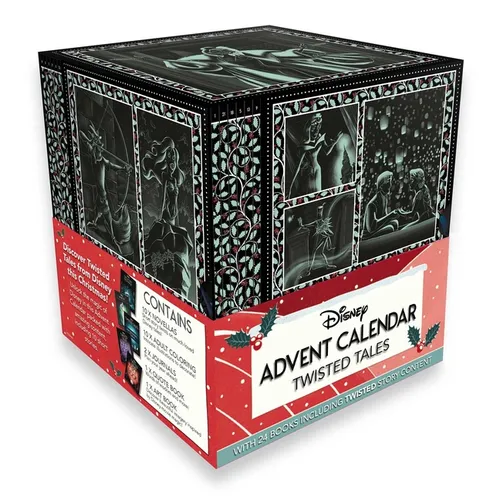 Disney: Twisted Tales Advent Calendar: With 10 New Short Stories, Coloring Books, Exclusive Content, and More - Paperback