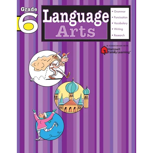 Language Arts: Grade 6 (Flash Kids Harcourt Family Learning) - Paperback
