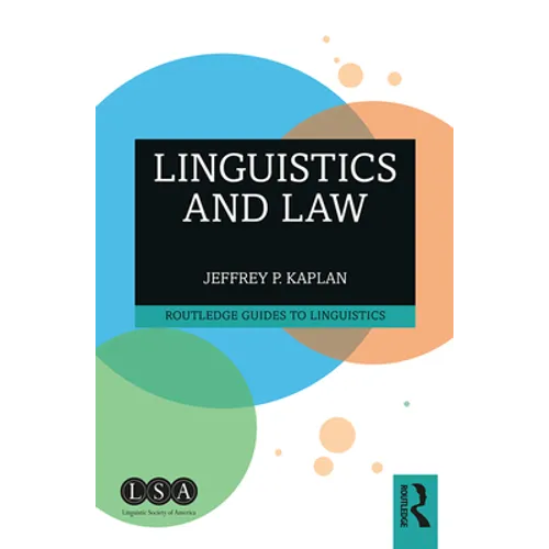 Linguistics and Law - Paperback