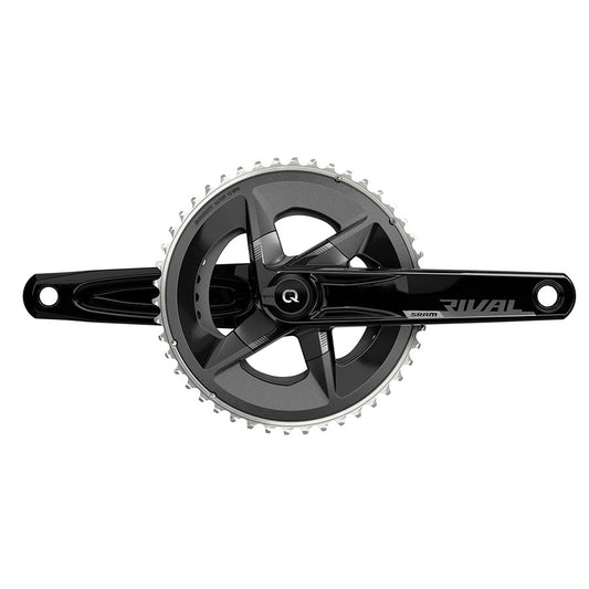 SRAM Rival D1 Quarq 2x Power Meter Crankset Speed: 12 Spindle: 28.99mm BCD: 107 46/33 DUB 175mm Black Road Disc
