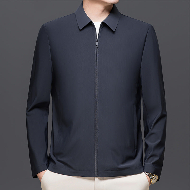 Mens Versatile Casual Lapel Jacket For Spring And Autumn