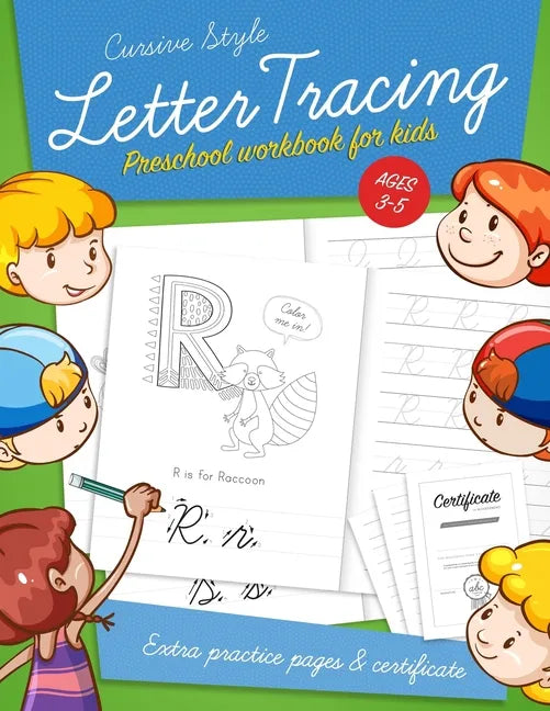 Letter Tracing Preschool workbook for kids ages 3-5: Learn to write activity workbooks, abc alphabet writing paper lines. Kindergarten preschoolers ha - Paperback