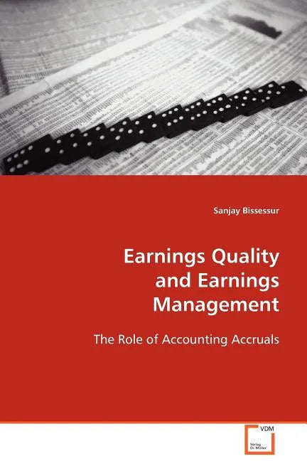 Earnings Quality and Earnings Management - Paperback