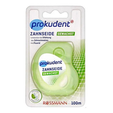 Prokudent Mint Flavored Waxed Dental Floss - 50m PFAS-Free for Effective Interdental Cleaning