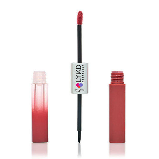 LYKD Double Sided Lipstick & Gloss 564 Dusty Rose - Long Lasting, High Pigmentation Lip Color