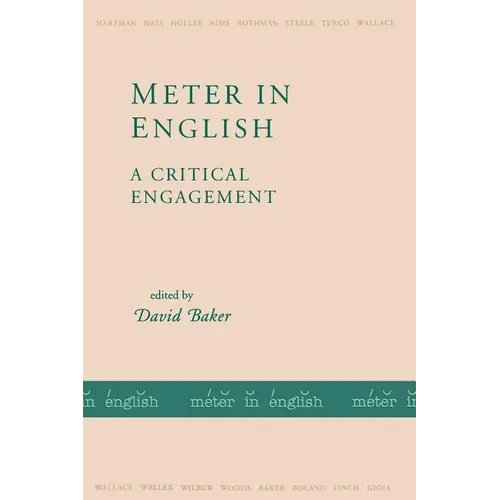 Meter in English: A Critical Engagement - Paperback
