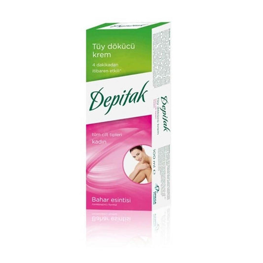 Depitak Hair Removal Cream for Women - Painless, Moisturizing, 3.38 fl oz