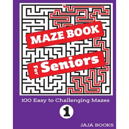 MAZE BOOK For Seniors - Paperback