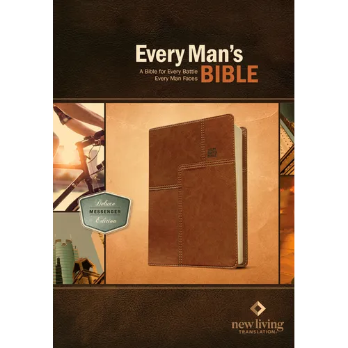 Every Man's Bible-NLT Deluxe Messenger - Imitation Leather