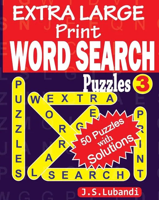 EXTRA LARGE Print WORD SEARCH Puzzles - Paperback