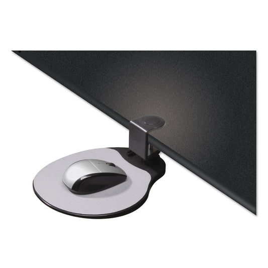 Kelly Computer Supply Clamp On Mouse Platform, 7.75 x 8, Black