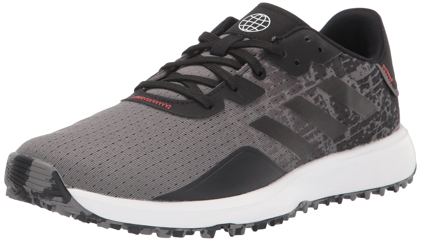 adidas Mens S2g Spikeless Golf Shoes Grey Four/Core Black/Grey Six 11.5 Wide