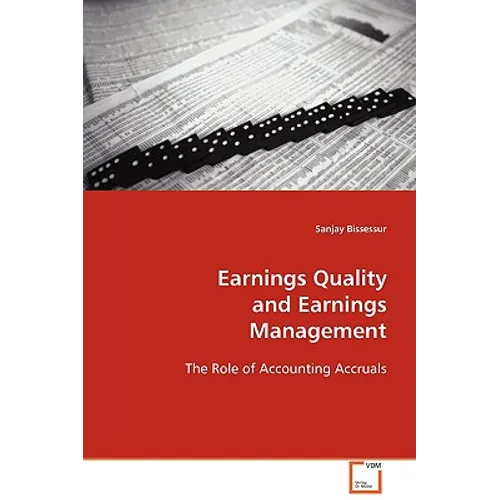 Earnings Quality and Earnings Management - Paperback