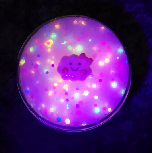 Fluorescent Brushed Mud Slim Crystal Mud