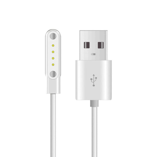 LKHSYAN Universal Smart Watch Charger USB 4 Pin Magnetic Cable White-4pin