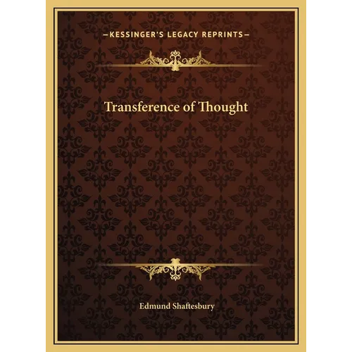 Transference of Thought - Hardcover
