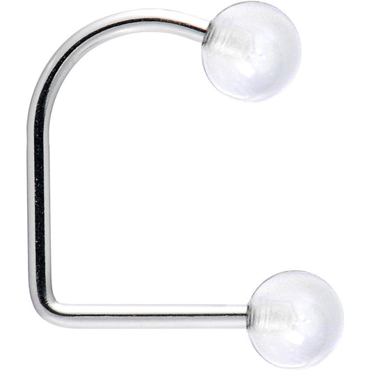 16G Clear Acrylic Ball Lippy Loop Labret
