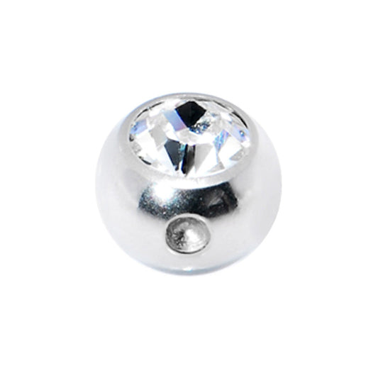 5mm Clear Gem Captive Bead Ring Replacement Ball