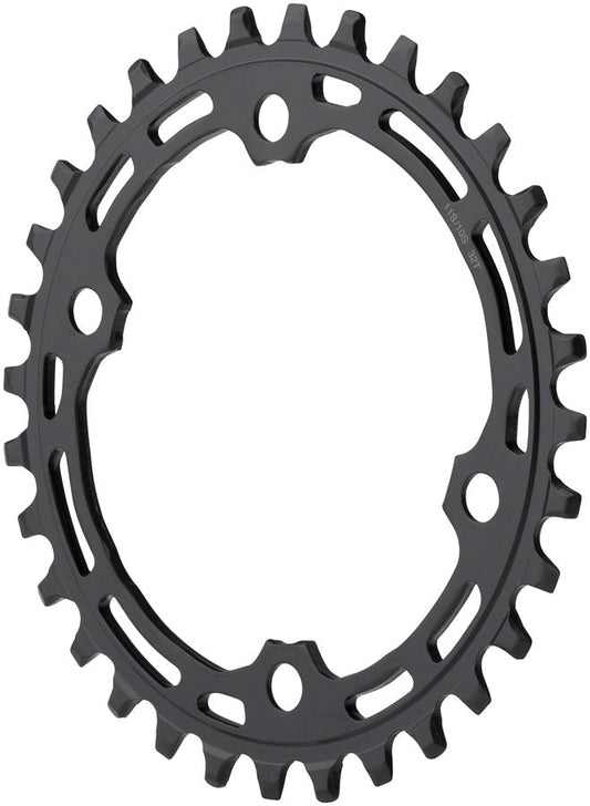 Shimano Deore M5100-1 Chainring - 30t 10/11-Speed Asymmetric 96 BCD Black