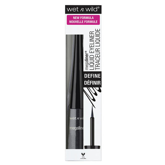 wet n wild MegaLiner Liquid Eyeliner Black - Precise, Long-Lasting Eye Makeup
