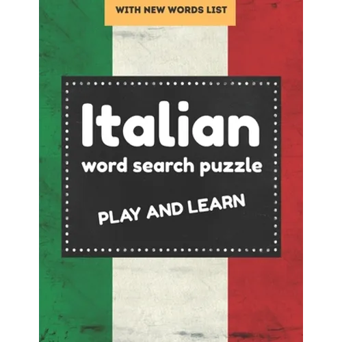Italian word search puzzle: italian word search books for Adults and Beginners, perfect gift for Language Learners - Paperback