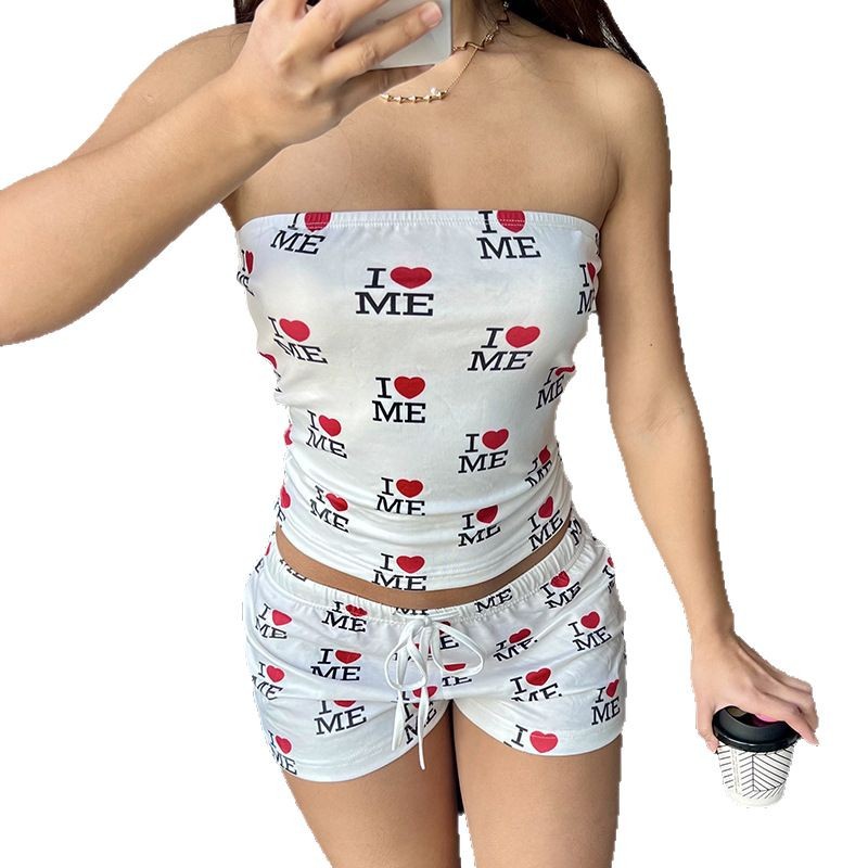 Loose-fitting Casual Pants With Printed Letters