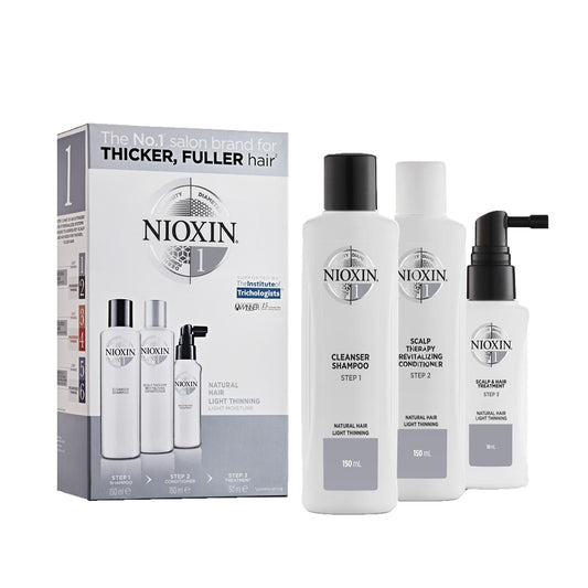 Nioxin Hair Care Set - Anti-Hair Loss Solution for Natural Hair, Travel-Sized