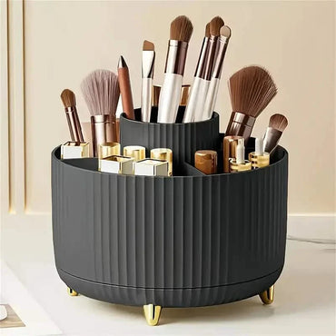 360° Rotating Makeup Organizer Holder for Brushes, Lipsticks, Skin Care & More